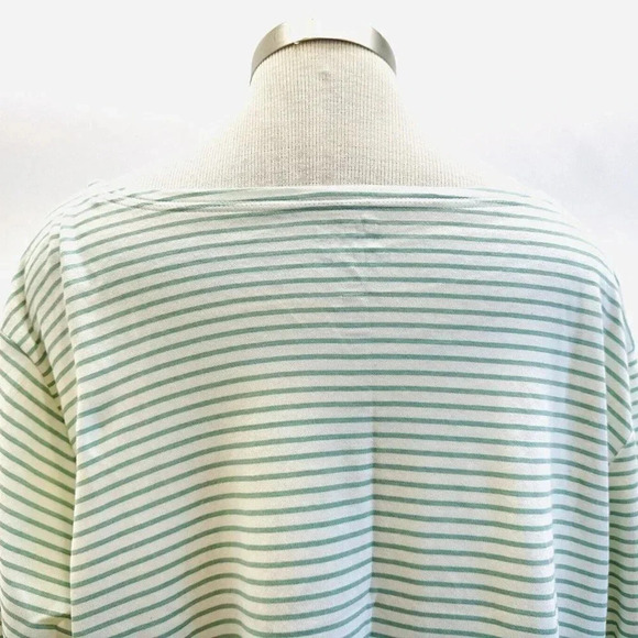 NWT CROFT & BARROW Women Long Sleeve Pullover Striped The Classic Tee Top Sz 2X - Picture 6 of 7